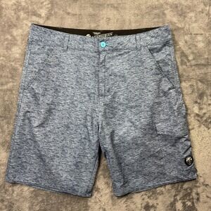 Vans Vanphibian Shorts Mens 39 Blue Quick Dry Swim Hybrid Boardshorts Logo